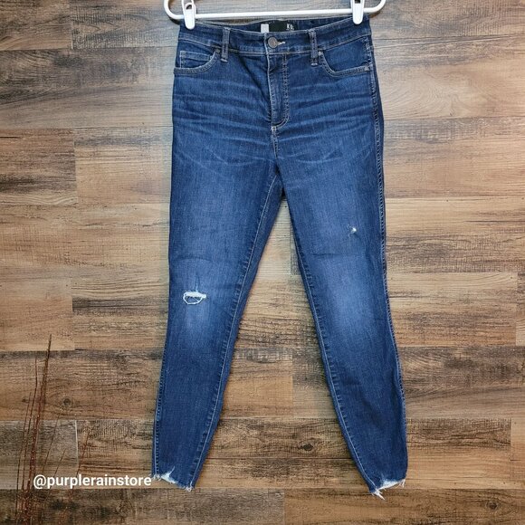 Kut from the Kloth Size 4 Donna Fab Ab Ankle Skinny High Rise Medium Dark Wash - Picture 1 of 12